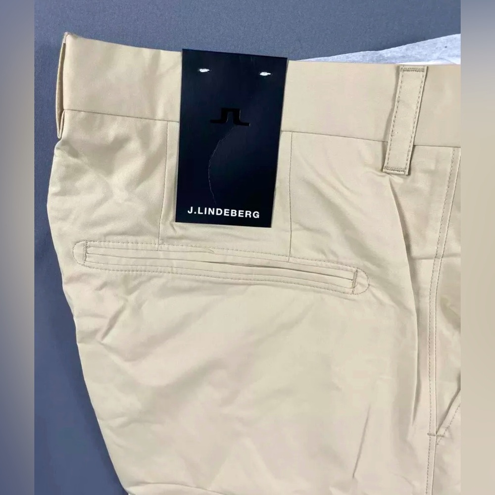 J.Lindeberg Golf Shorts Khaki 40 x 11 M Somle Reg Light Polyester - Picture 6 of 7